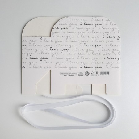 Carriage for flowers folding I love you, 17 × 13 × 7 cm-4