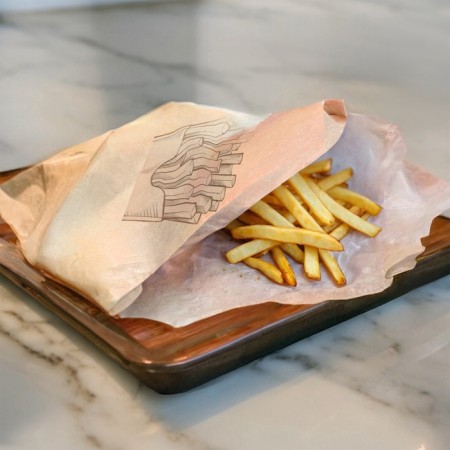 Paper package for potatoes "FRI", fat -resistant 11.5 x 10 cm
