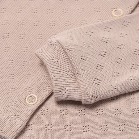 Children's blouse with long sleeve, beige color, height 56-2