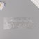 Sticker of rhinestone plastic "Choker Luxury" silver 11.6x18 cm