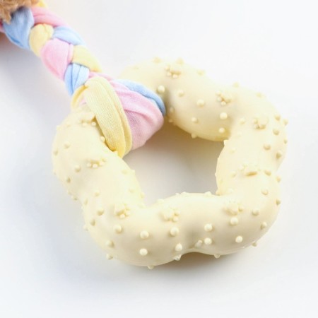 Soft toy for dogs "Bear" + TPR star, 15 cm-3