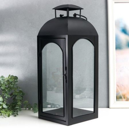Climber Metal "Lantern Dome" Black set 2 pcs 14.5x14.5x35 cm 47x18x19 cm-4