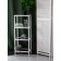 Bathroom rack 3, 350x250x964, white muar/glass colorless