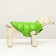 Dog jacket two -sided with print, size 8 (ds 20 cm, og 30, ok 22 cm), green