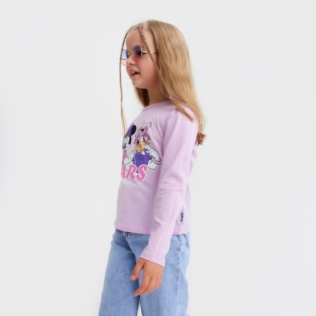 Long sleeve T-shirt Stars, Disney, height 98-104, lilac-3