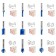 Set of milling bison 28796-H26, profile, on wood, 26 pcs.