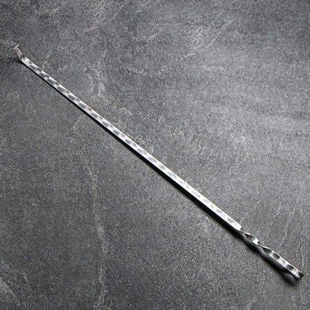 Stainless steel poker, handle - ring, width - 12 mm, 70 cm-1