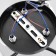 Chandelier 2026/3 E27 60W black+chrome 45x45x25 cm Bayerlux
