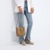 Cross-Bodi Bag on a zipper, beige color