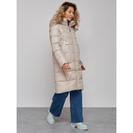 Coat insulated winter female, size 44, color light green-2
