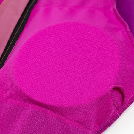 Women's swimsuit Minaku with long sleeves color purple, size 48-4