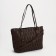 Zipper bag with zipper, brown color