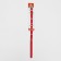 The collar "Bows and Rhinets", 38 x 1.5 cm, Osh 27-33, Red