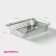 Foil form for baking and baking of the share, 1.1 l, 225 × 175 × 35 mm, 2 pcs/un