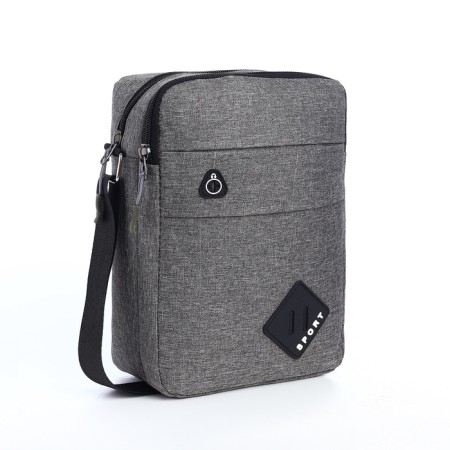Male bag, gray color-1