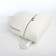 Women's backpack made of artificial leather with lightning, 2 pockets, white color