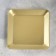 Square Plate Climber of Metal for one candle, 10x1.1 cm, gold