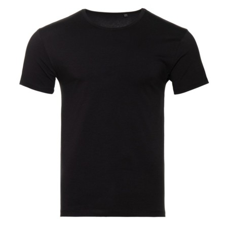 Male T -shirt, size 44, black color
