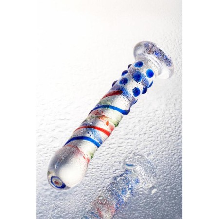 Unrealistic phallimitator Sexus Glass, glass, transparent, 18 cm-7