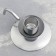 Retro candlestick Metal for one candle, 10x4 cm, chrome
