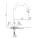 Accoona A4571A kitchen mixer, two -wound, with nut, brass, satin