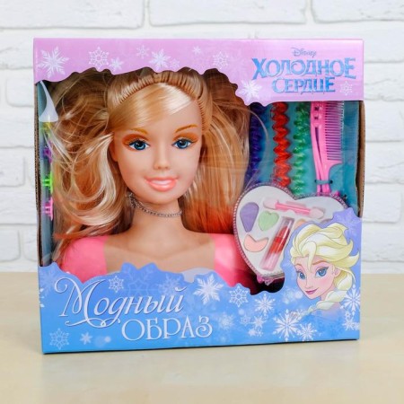Doll of a mannequin for creating a hairstyle, with accessories "Fashion Image", a cold heart-6