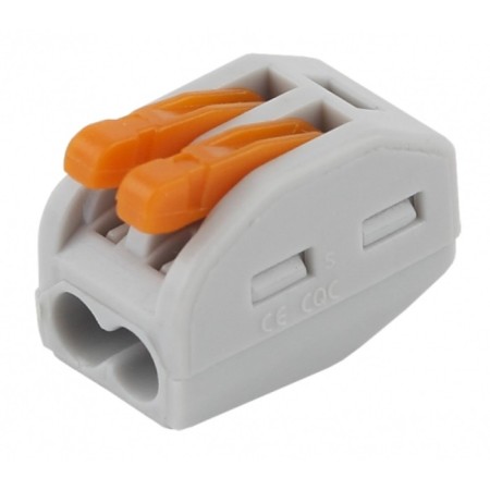 Terminal era series 412 with lever 2 holes 0.08-2.5mm2