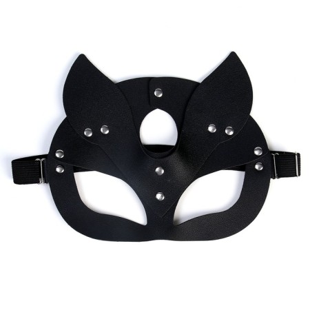 Carnival mask "cat", black color-2