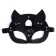 Carnival mask "cat", black color