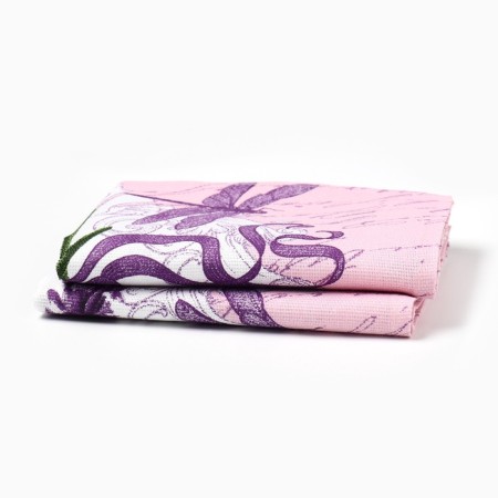 A set of towels "Dolyana" Lavender 35x60 ± 2 cm-2 pcs., 100% HL, Rogozhka, 162g/m2-4