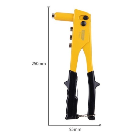 Stamber Deli DL2310 118445, rivets 2.4/3.2/4.0/4.8 mm, 250 mm-3