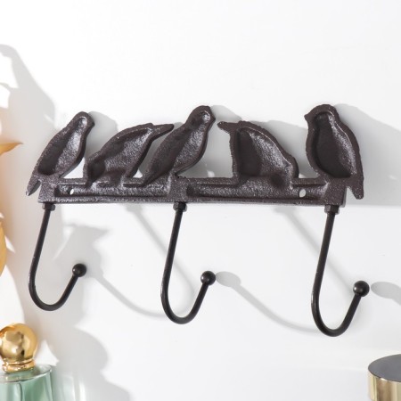 Decorative metal hooks "Birds" 26x5x13 cm-3