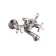 Bath mixer Rush Bianki Bi7650-44, two-wound, short spout, chrome