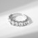 Ring "Jewelry" circles, white color in silver, dimensionless