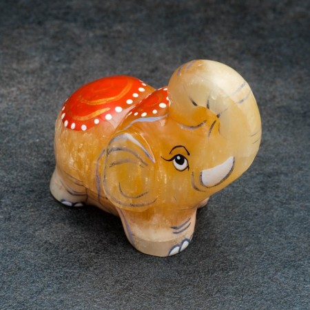 Souvenir "Indian Elephant", 6.5x6? 5 cm, selenite-2