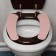 Layers on the toilet seat, self -adhesive, pink, 2 pcs.