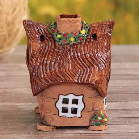 Aroma lace house "Tuzik", 9 cm, handmade, mix-3