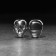 Set "impenetrable. Skull", rod 400 ml, whiskey stones 2 pcs