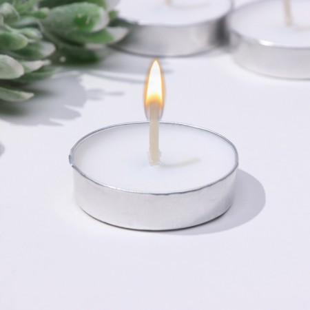 A set of tea candles, 10 pcs, 6g, white-2