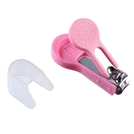 Children's manicure set, 3 subjects: scissors, saw, niceps, from 0 months, pink color-3