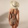 Women's hat with a leopard strap minku Milk color, river 58