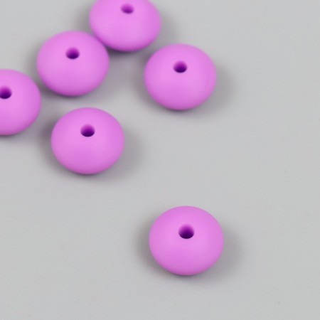 Busina silicone "flattened" purple d = 1.2 cm
