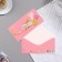 Money envelope "Congratulations!" Printing, feather, pink background, 16.8x8.3 cm