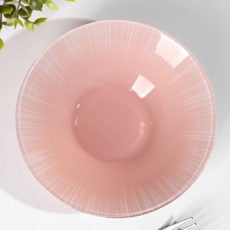 Glass salad -glass "Focus", 500 ml, d = 16.2 cm, pink color-1