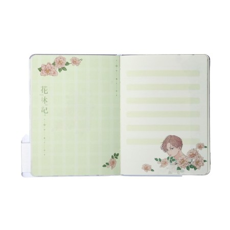 Notebook Gift, A6, 96 sheets, color block, with a curly knife, PVC cover, 3D, "Anime", mix-8
