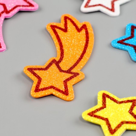 Set of stickers from EVA "Stars", 6 pcs., Mix color-3