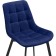 SHELS on a metal frame Chelsea Metal/velor, black/blue 50x60x80 cm