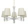 Chandelier 1091/5wt 40W E27 white 60x60x38-78 cm Bayerlux