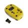Mouse Gembird MusW-615, wireless, optical, 1200 dpi, 1xaaa, USB, yellow