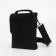 Male bag on the Textura valve, external pocket, black color